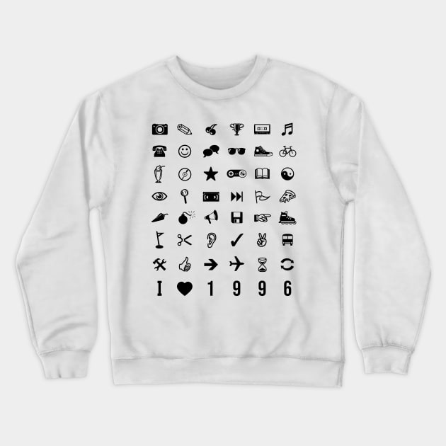 I Love 1996 Crewneck Sweatshirt by marieltoigo